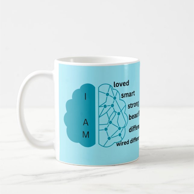 Café Sou a caneca da síndrome de Tourette (Esquerda)