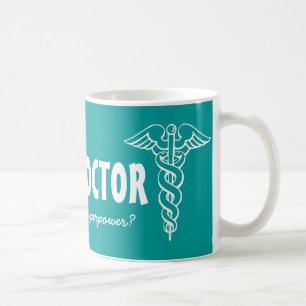Café Sou um médico qual é o seu superpoder caneca de ca