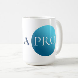 Café SOU UM PROFISSIONAL | Caneca de Círculo Azul Minim