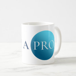 Café SOU UM PROFISSIONAL | Caneca de Círculo Azul Minim