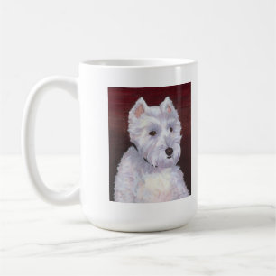Café Sr. Bob, caneca branca do filhote de cachorro