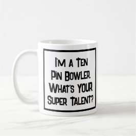 Café Super Talento de Jogador de Boliche. Caneca de Caf
