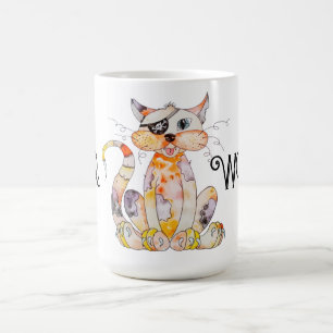 Café T.N.R. Trabalha com caneca de gato de ourivesaria