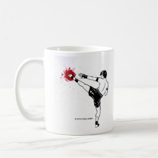 Café Tailandês de Muay, "apenas pontapé!" caneca