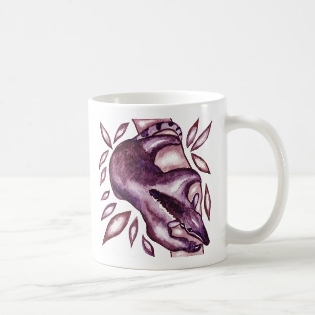 Café Tamandua ou caneca dos trabalhos de arte do (Direita)