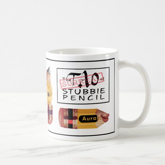 Café Tao surreal da caneca #1 do lápis de Stubbie (Direita)
