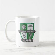 Taurus Aniversário Crest™ para Caneca de 20 a 30 d
