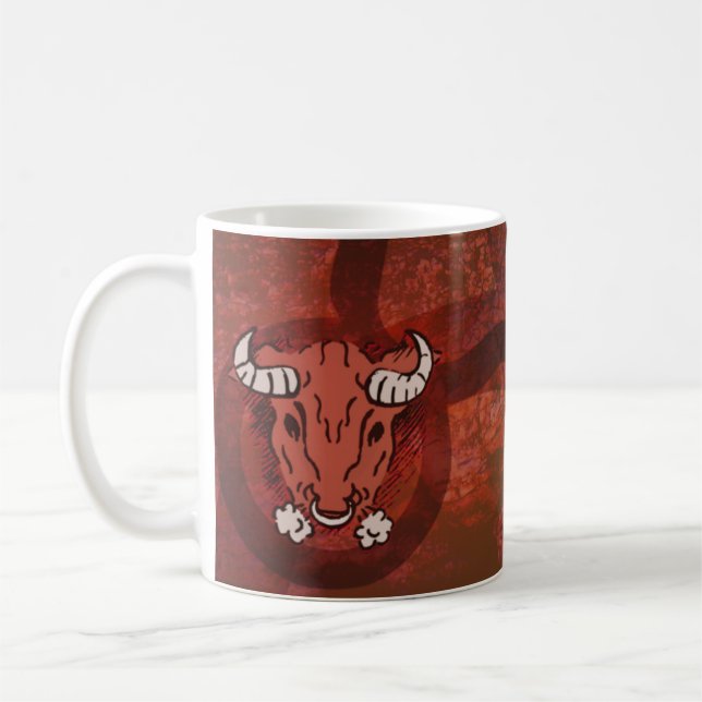 Café Taurus, caneca de astrologia Bull (Esquerda)