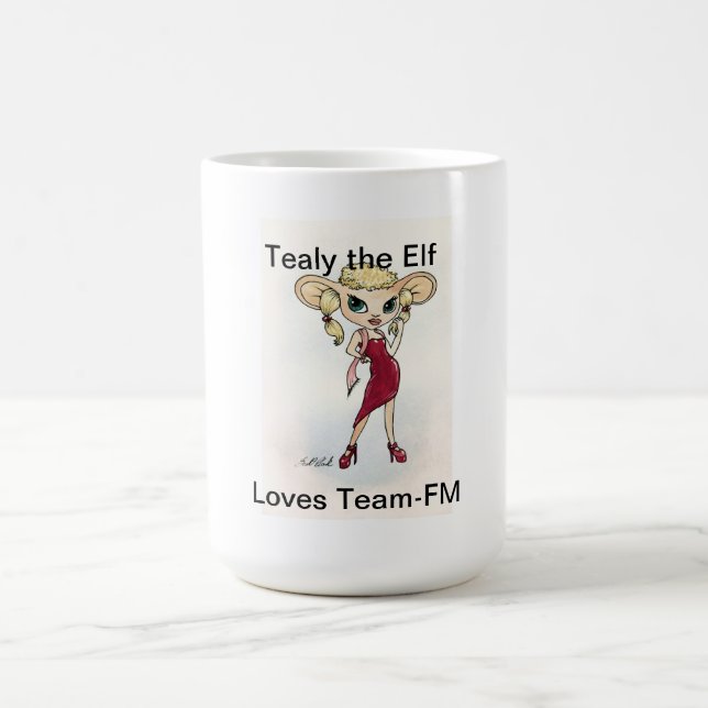 Café Tealy o duende ama a caneca de Equipe-FM (Centro)