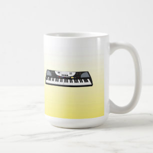 Café Teclado Sintetizador Moderno: Modelo 3D: Caneca de