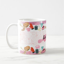 Café Tema de caneca de confeiteiros estilo baking girl