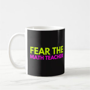 Café Tema o professor de matemática - caneca de ensino