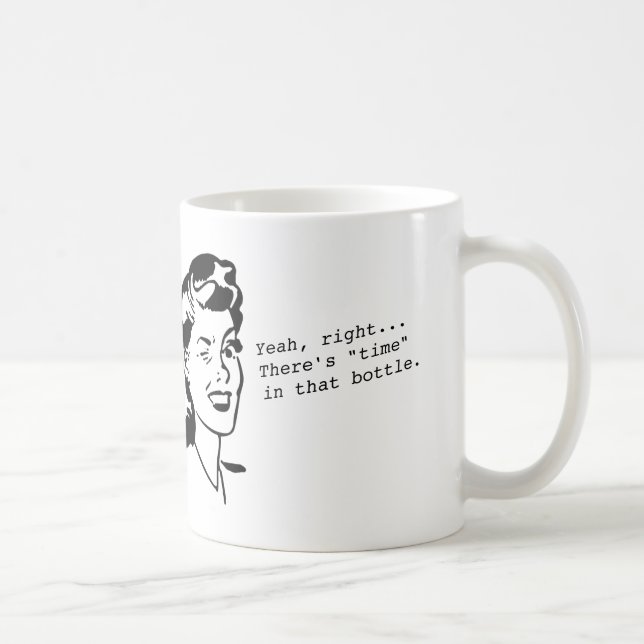 Café "Tempo caneca do sarcasmo de uma garrafa" (Direita)