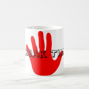 Café Tempo da ruptura caneca branca clássica de 325 ml