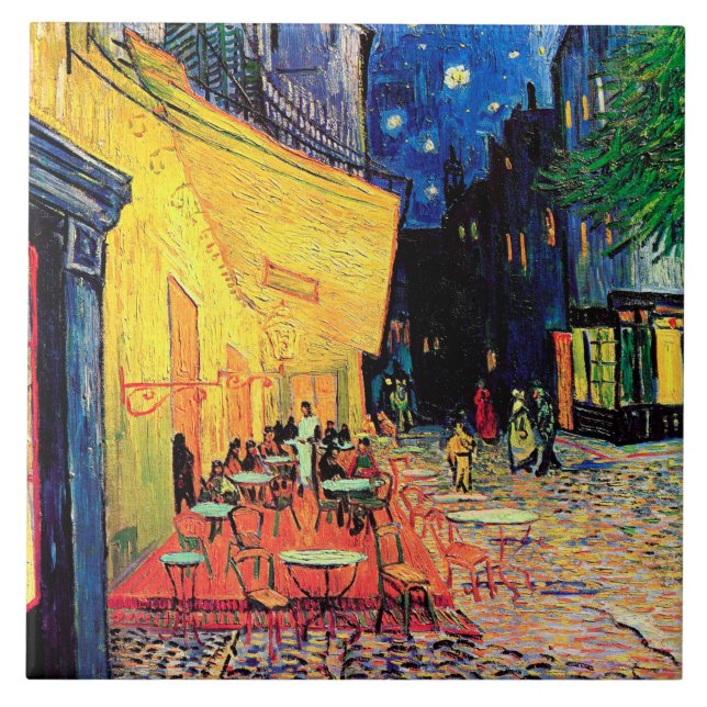 Café Terrace à noite, Vincent van Gogh (Frente)