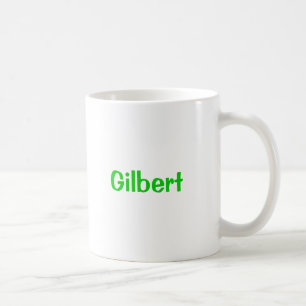 Café Texto conhecido do verde da caneca de Gilbert