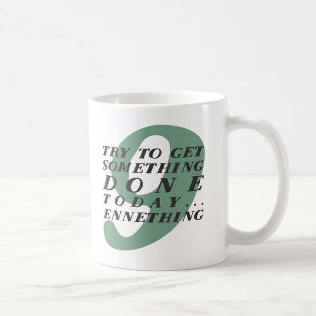 Café Tipo 9 caneca engraçada de Enneagram (Direita)
