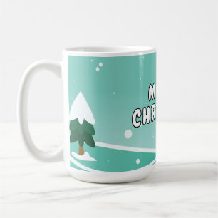 Café Título: Festivo Feliz Caneca de Natal