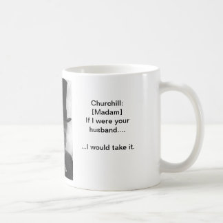 Café Tome-o gostam de um homem - caneca de Churchill
