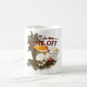 Café Tome o tempo fora da caneca de 11 onças