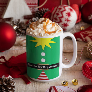 Café Tome seu Elf uma bela caneca de Natal