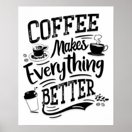 Café Torna Tudo Melhor - Poster Barista
