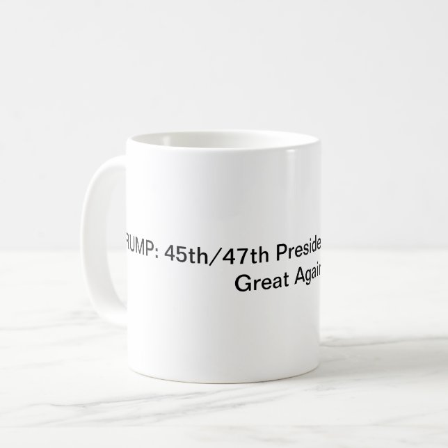 Café Trump Torna o Excelente Americano de novo! Caneca (Frente Esquerda)