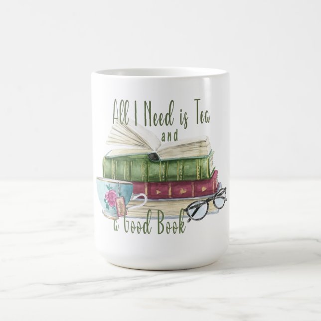 Café Tudo que preciso é chá e uma boa caneca de livros (Centro)