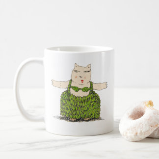 Café Ula, a caneca do gato de Hula da arte de Denis