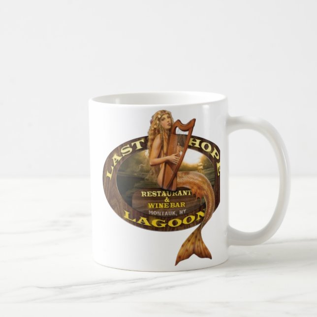 Café Última lagoa da esperança caneca de um branco de (Direita)