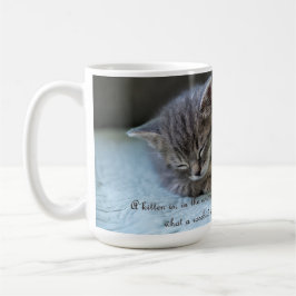 Café Um gatinho é uma caneca de gato rosebusto