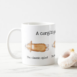 Café Um guia de corgi para esculpir uma caneca engraçad