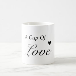 Café Um presente de caneca de amor
