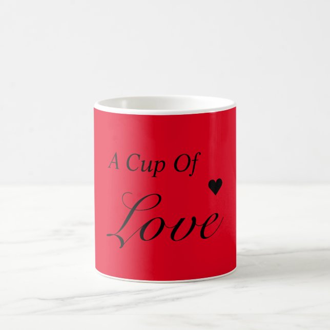 Café Um presente de caneca de amor (Centro)