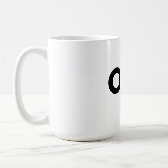 Café Um simples caneca de tipografia (Esquerda)