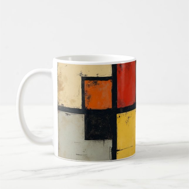Café Uma caneca com uma imagem da trabalho de arte de M (Esquerda)