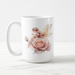 Café Uma Caneca Rosa de Fada Fofa