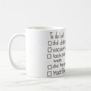 Café Uma de um tipo - caneca seca da lista do Erase-