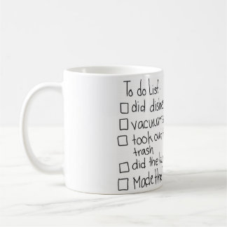 Café Uma de um tipo - caneca seca da lista do Erase-