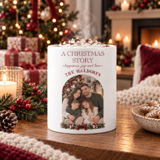 Café Uma História de Natal - Caneca de Foto Personaliza