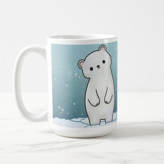 Café Urso Polar na Caneca de Neve (Esquerda)