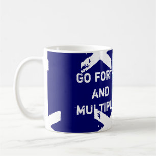 Café Vá adiante e multiplique a caneca do professor de