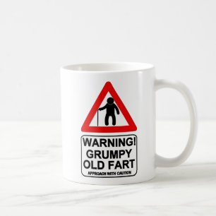 Café Velhos mal-humorados Fart caneca. Caneca de