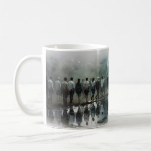 Café Venha Como Você É Caneca de Arte Misty Reflection