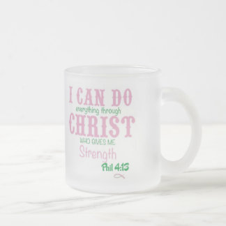 Café Vidro Jateado 4:13 de phil da caneca do fosco do cristão