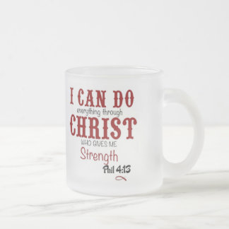 Café Vidro Jateado 4:13 de phil da caneca do fosco do cristão do