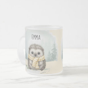 Café Vidro Jateado Cachecol Caneca Personalizada de Ourico Pintado à