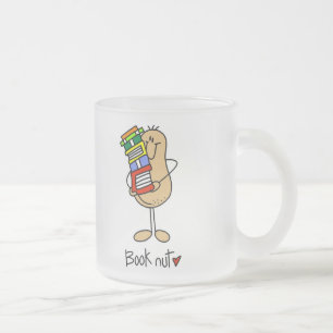 Café Vidro Jateado Caneca Amante de Livros
