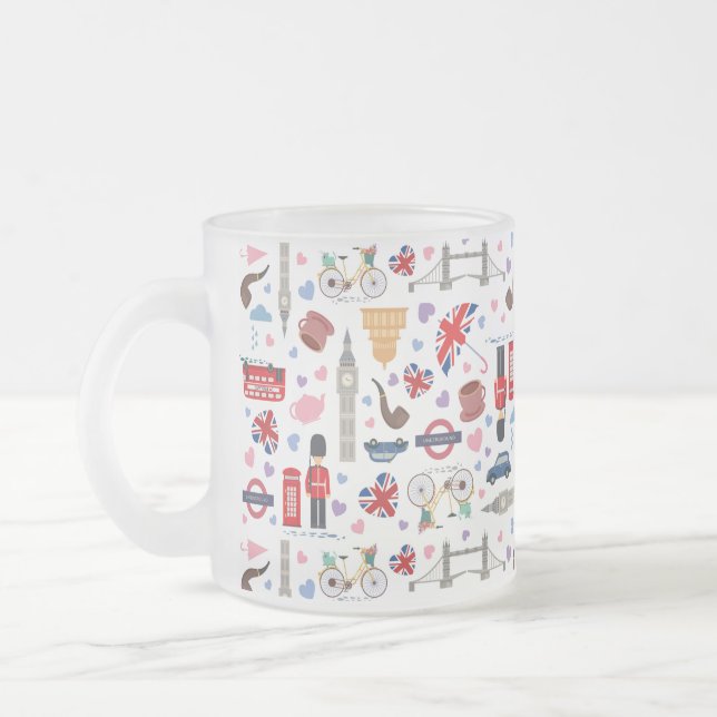 Café Vidro Jateado Caneca clássica de Londres (Esquerda)