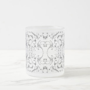Café Vidro Jateado Caneca com Trabalho de Rolo Estilos Clássicos